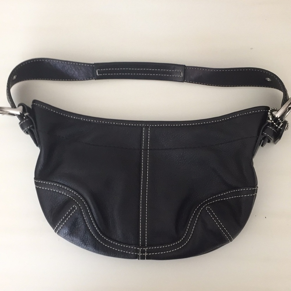Coach small leather hobo bag